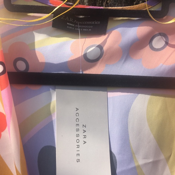 ZARA FLORAL PRINT LONG SLEEVE BODYSUIT - Picture 6 of 7